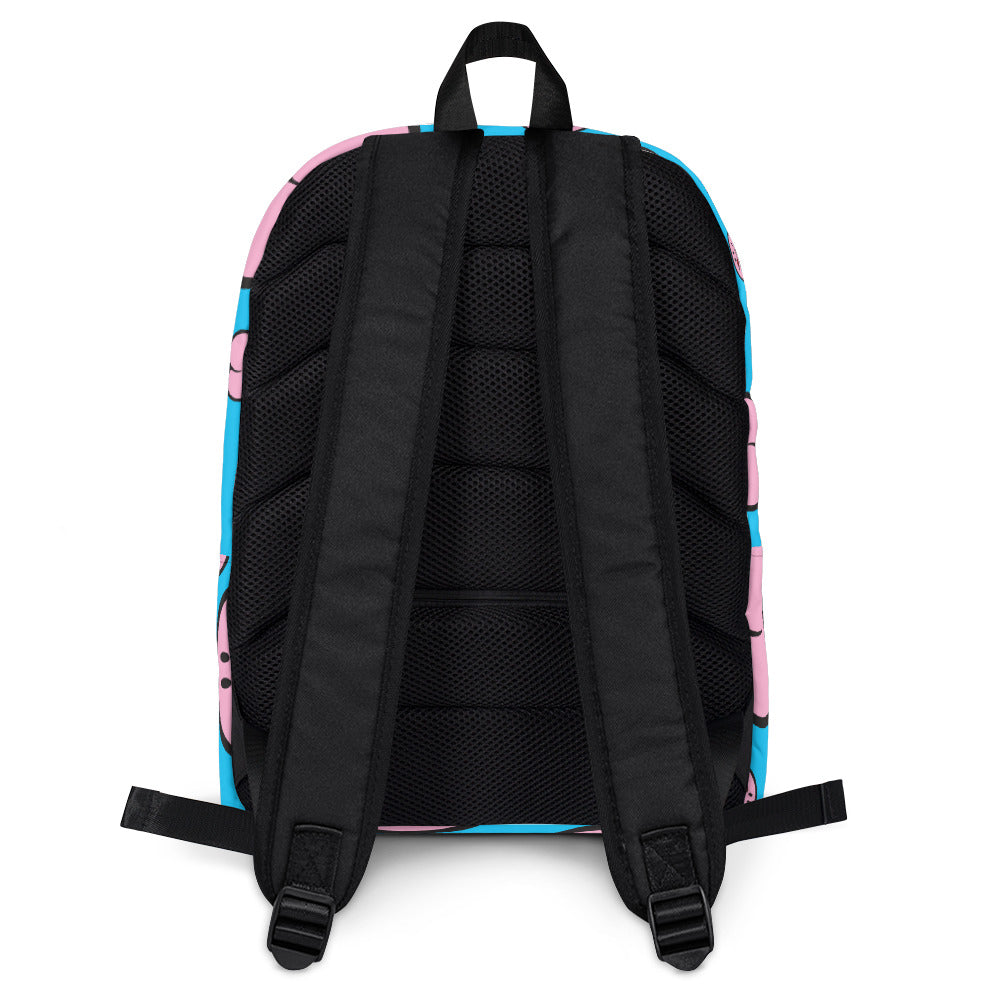 Pattern Backpack - Bright Blue