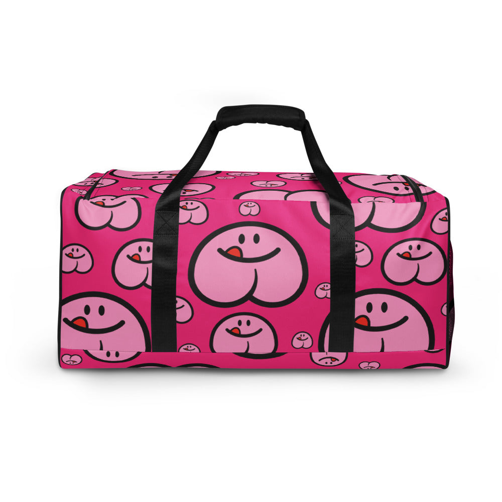 Pattern Duffle Bag - Bold Pink