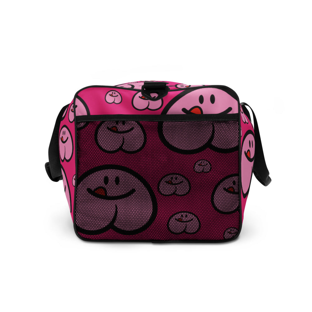 Pattern Duffle Bag - Bold Pink