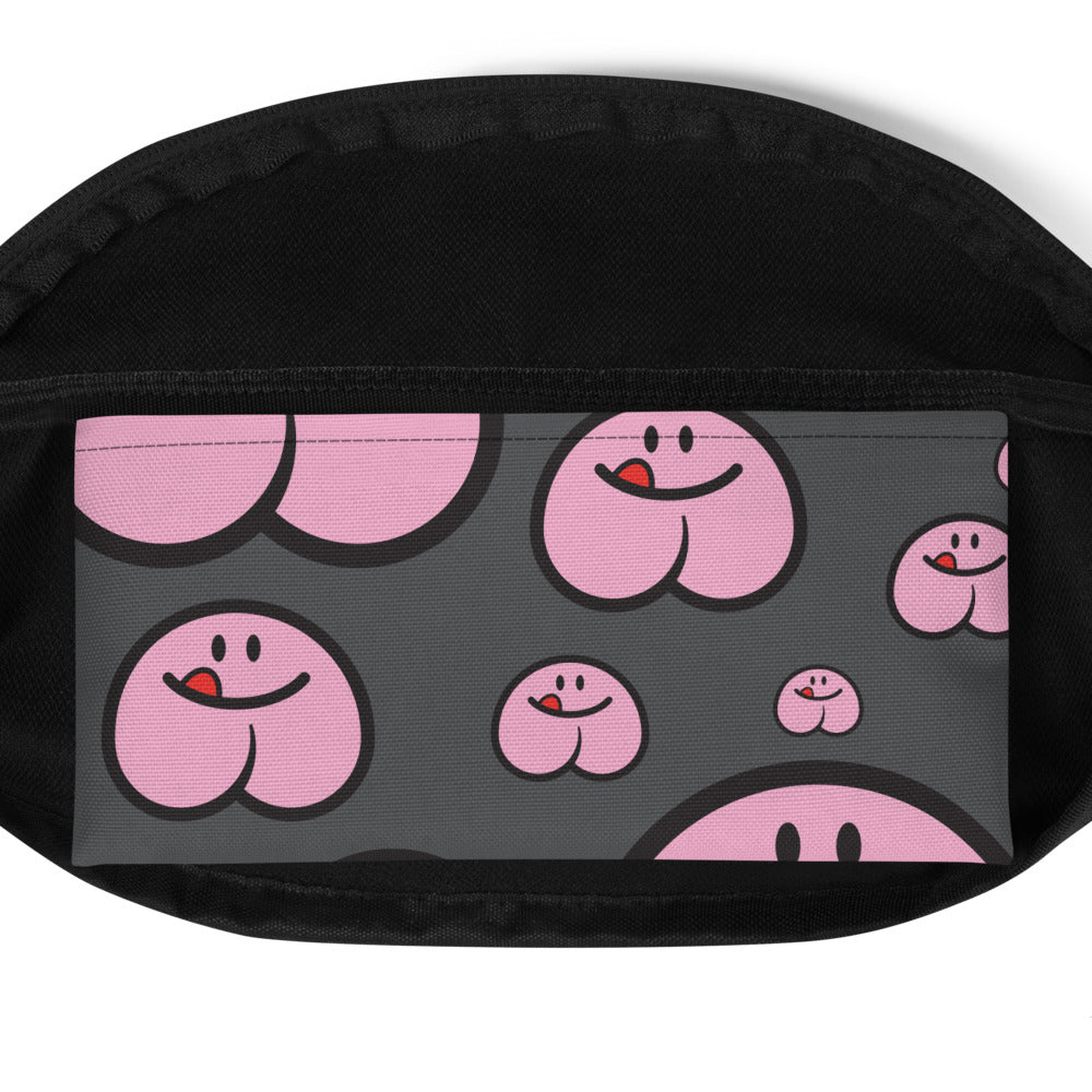 Pattern Fanny Pack - Charcoal